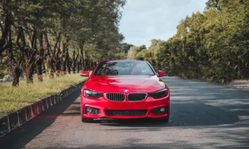 BMW 428I Red Best Rent Bali