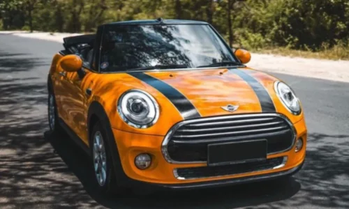 MINI COOPER CABRIO ORANGE Best Rent Bali