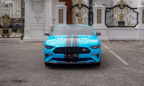 MUSTANG CABRIOLET BLUE Best Rent Bali