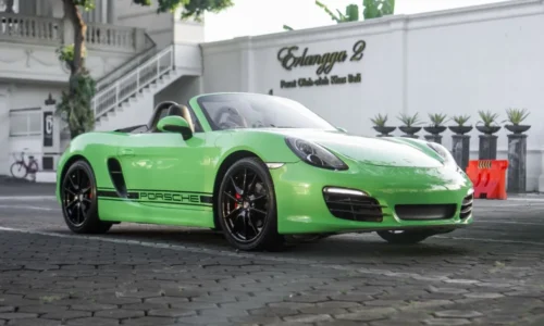 PORSCHE BOXTER GREEN Best Rent Bali