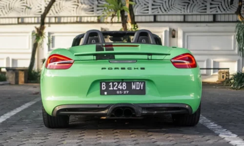 PORSCHE BOXTER GREEN Best Rent Bali