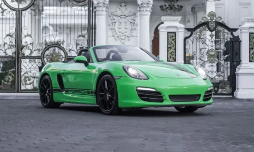 PORSCHE BOXTER GREEN Best Rent Bali