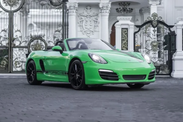 PORSCHE BOXTER GREEN Best Rent Bali