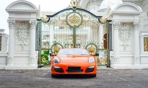 PORSCHE BOXTER ORANGE Best Rent Bali