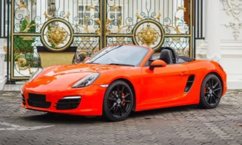 PORSCHE BOXTER ORANGE Best Rent Bali