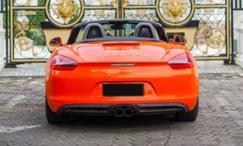 PORSCHE BOXTER ORANGE Best Rent Bali